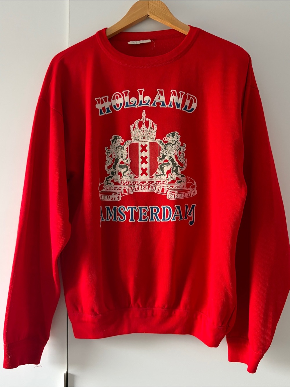 Amsterdam Holland Red Crewneck Sweater